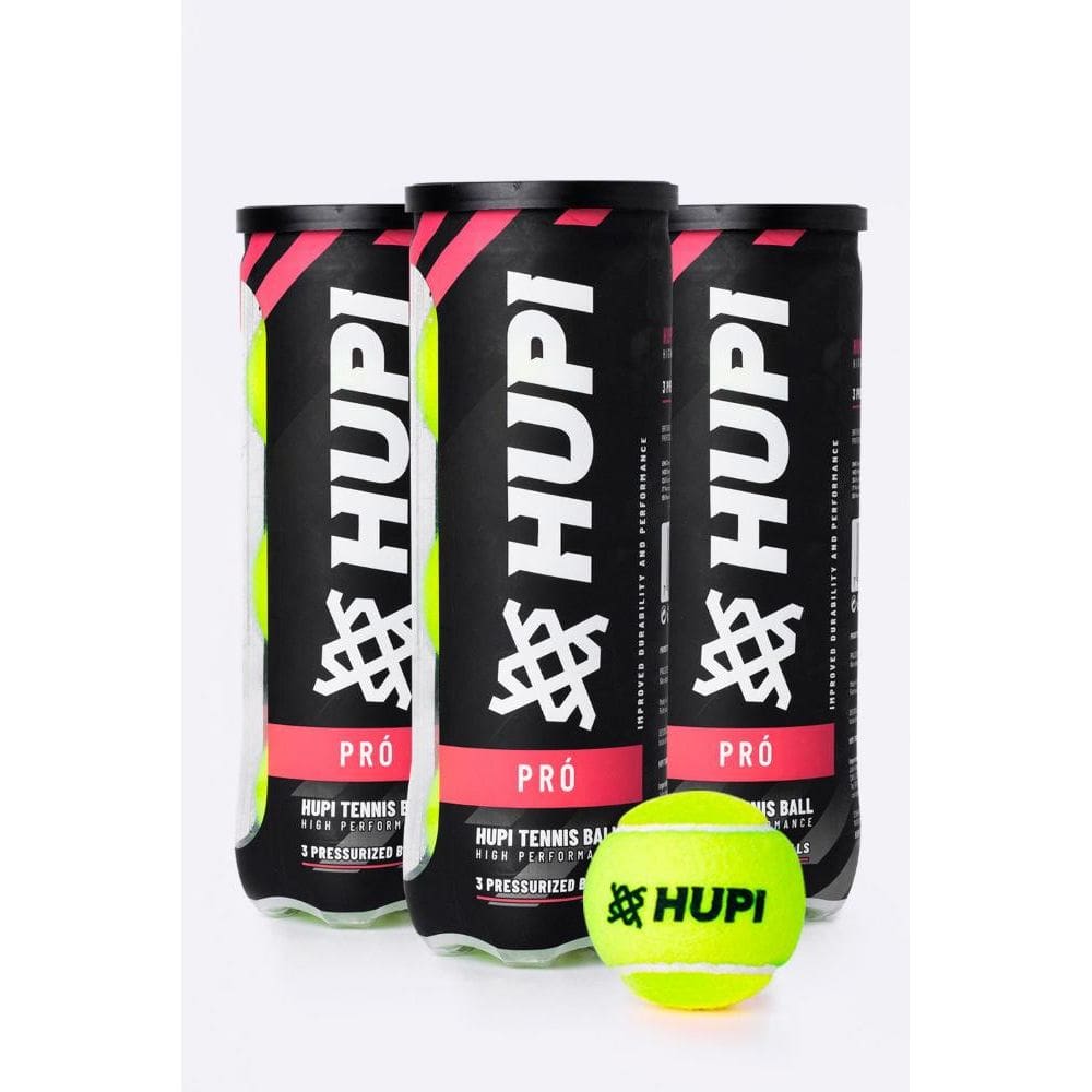 Kit 03 Tubos Bola Tênis HUPI Pró