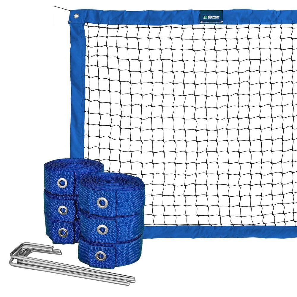 Kit Beach Tennis Azul - Rede Oficial + Fita De Marcação