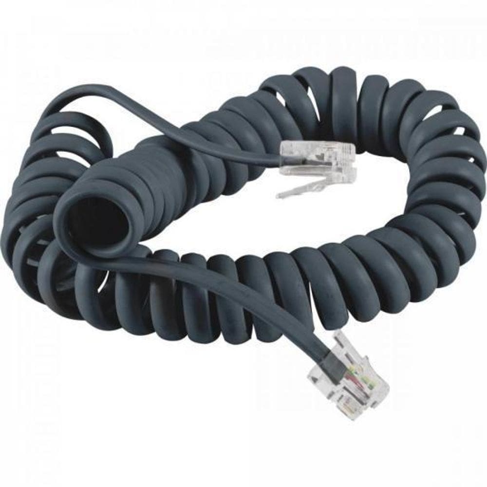 Cabo Para Telefone Espiral Cbtl0021 Rj11 2M Cinza Storm - P