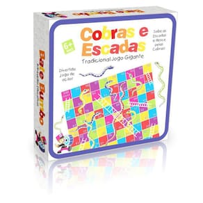 Tradicional Jogo Cobras E Escada Gigante