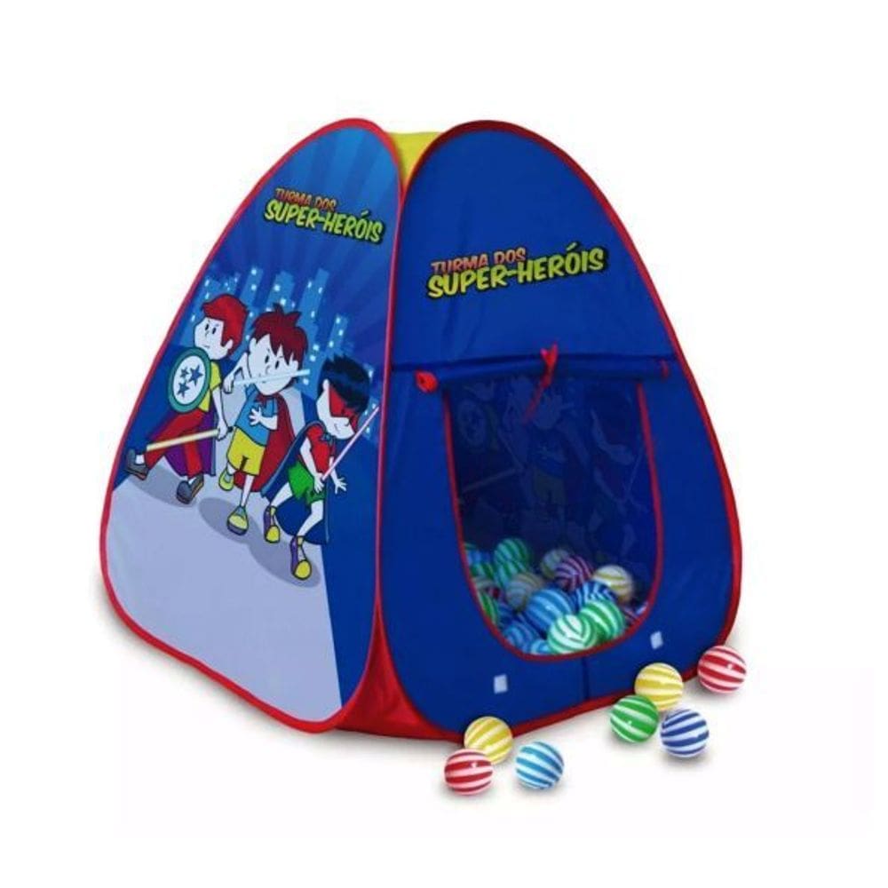 Barraca Super Heróis c/ 100 Bolas 78cm x 90cm
