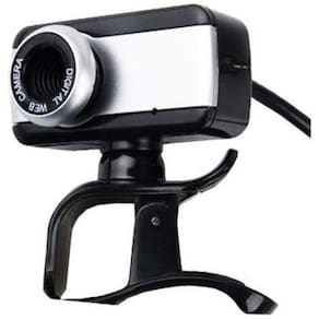 Web Cam Brazilpc V4 1.5M Com Microfone Preta/Prata