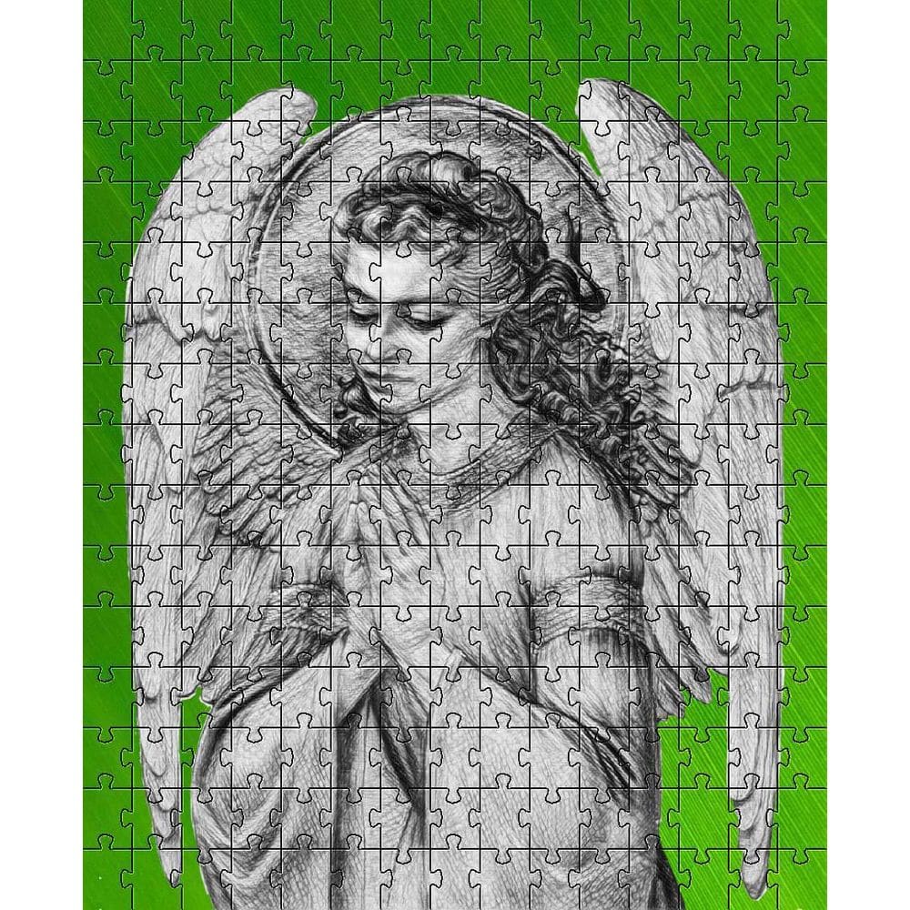 Mini Quebra-Cabeça Anjos Anjo Da Guarda De 120 Peças
