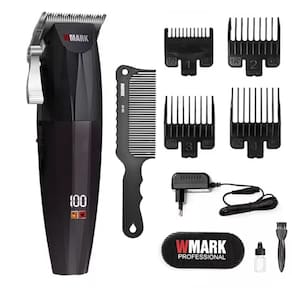 Maquina De Corta Cabelo Wmark Ng 222 Prata Profissional