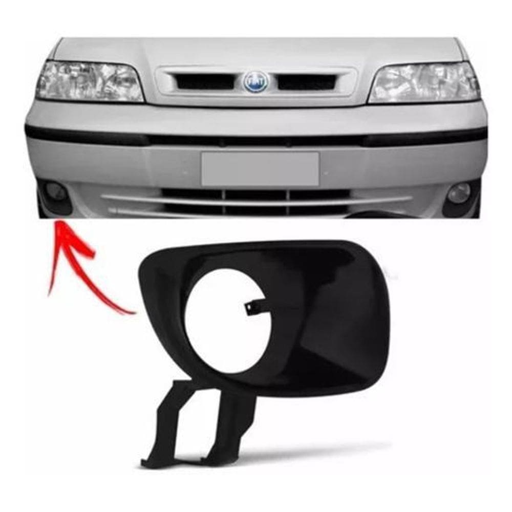 Moldura Grade Milha Palio Fire G2 2003 D