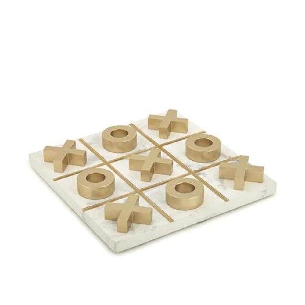 Peça Decorativa Jogo da Velha Branco 18419 Mart