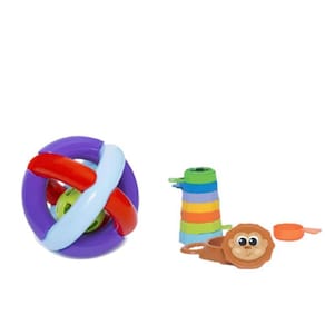 Kit De Brinquedos Educativos Bola + Empilha