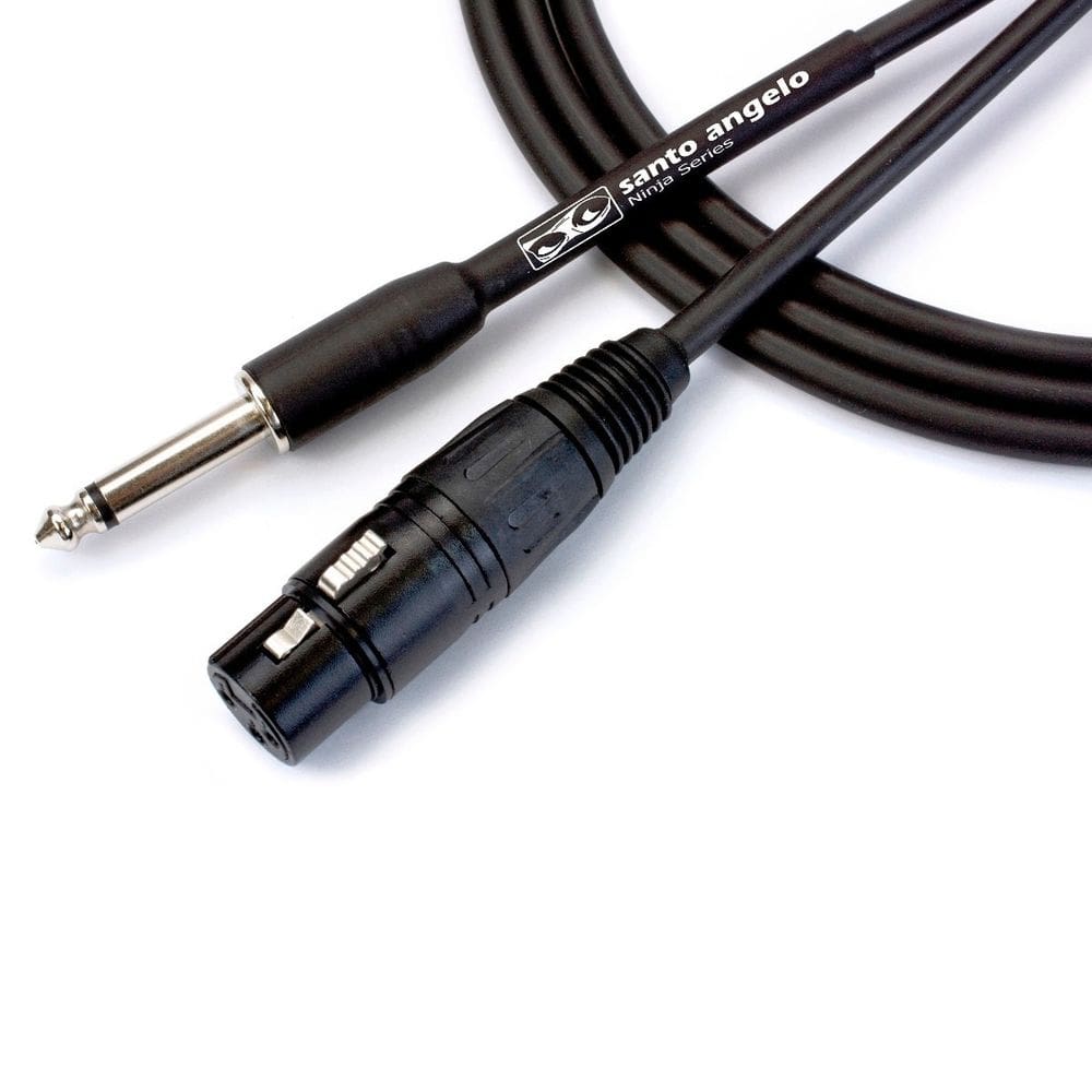 Cabo Microfone P10/XLR Fêmea 6,10m Santo Angelo Ninja HG