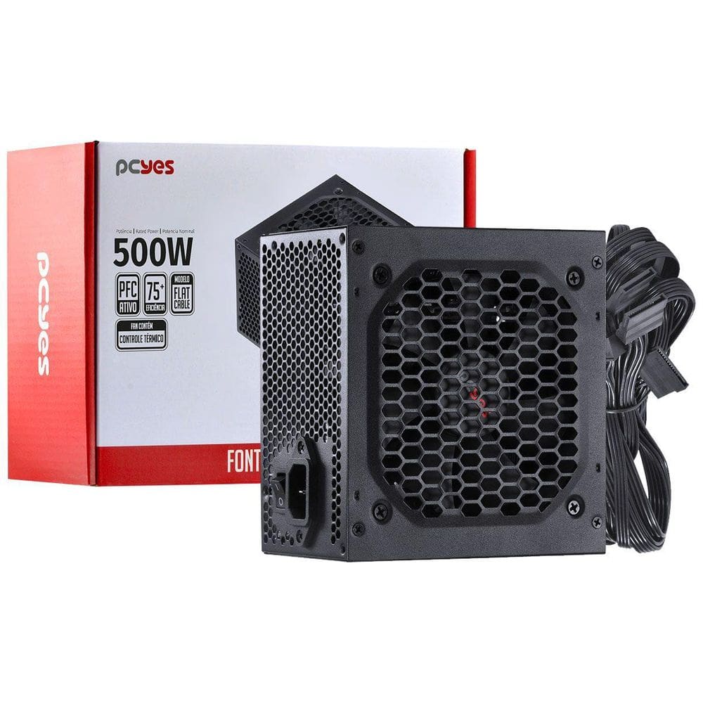 Fonte de Alimentação PCYes Spark 75+ 500W
