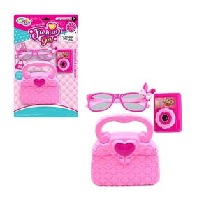 Kit Beleza Infantil Com Bolsa E Acessórios Fashion Girl