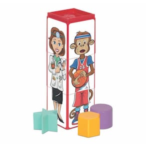 Cubinhos 4 Em 1 Expressões Embalagem Caixa - Mercotoys