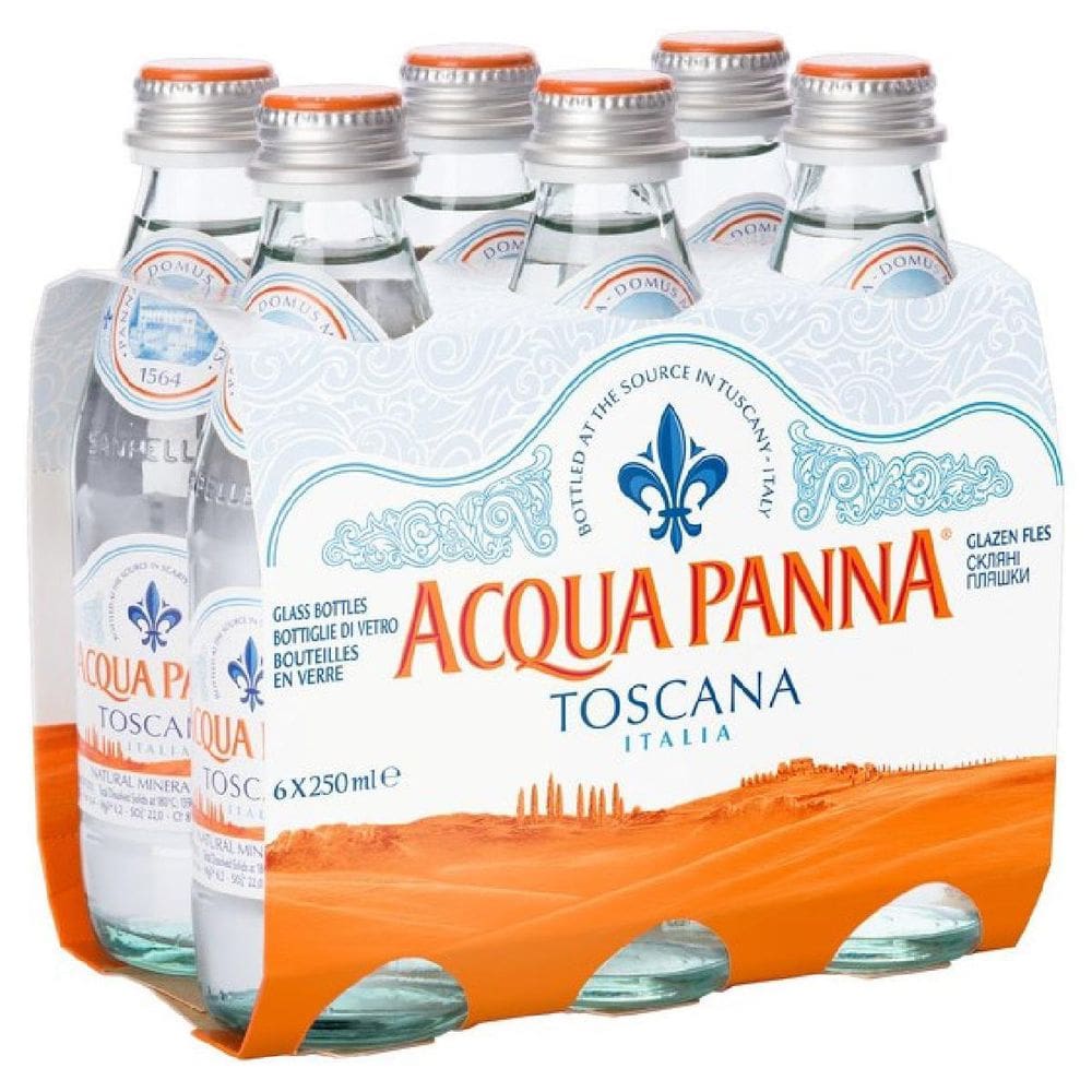 Pack 6 Und Água Mineral Acqua Panna Natural 250Ml