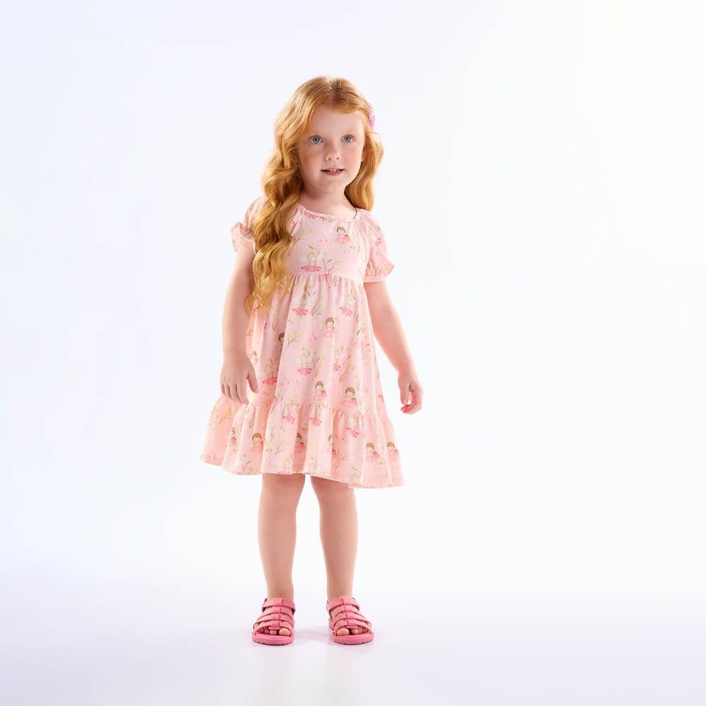 Vestido Primeiros Passos  Menina - Digital Rose - 50618-1123