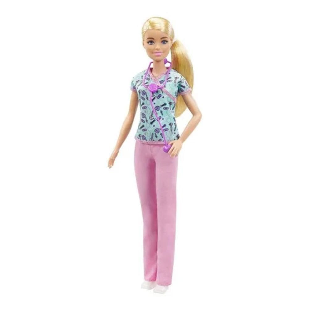 Boneca Barbie Profissões Enfermeira Mattel - Gtw39