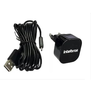 Kit Cabo E Fonte Câmera Wifi Mibo Ic3 Ic4 Im3 Im4 Imx- Preto