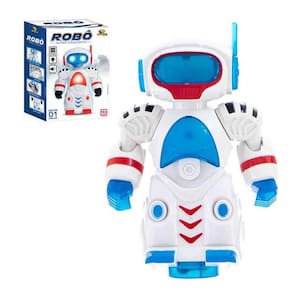 Robo Espacial Bate E Volta Com Luz E Som 15Cm - Art Brink