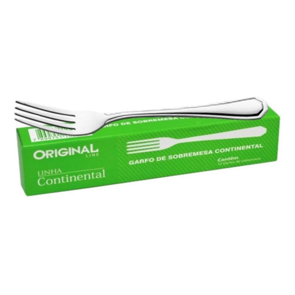 Garfo De Sobremesa Continental Kit Com 12 Und