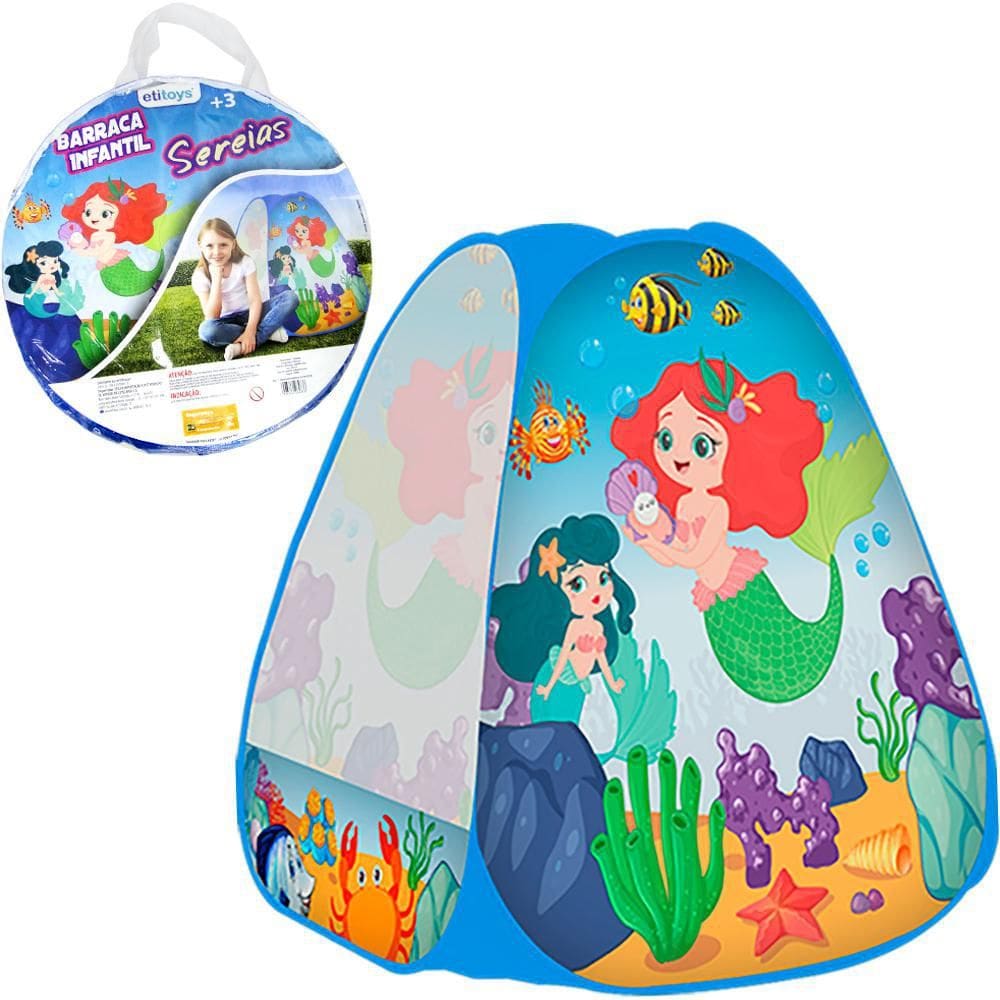 Barraca Dobravel Sereias 88X76Cm Na Bolsa