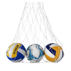 Saco para 20 Bolas Futebol Campo Branco 4mm 10x10cm