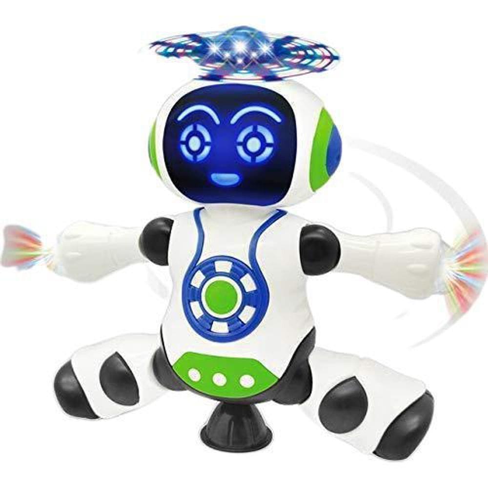 Brinquedo Robô Dançarino Dança Emite Som Gira Inmetro