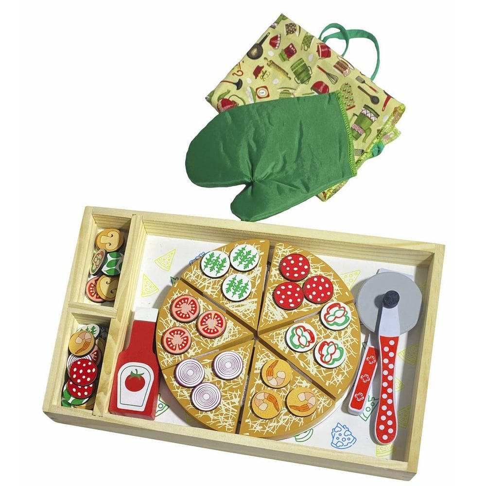 Kii Pizza Em Madeira Brinquedo Faz De Conta