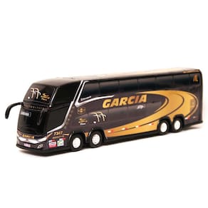Brinquedo Miniatura Ônibus Viação Garcia Preto 30Cm