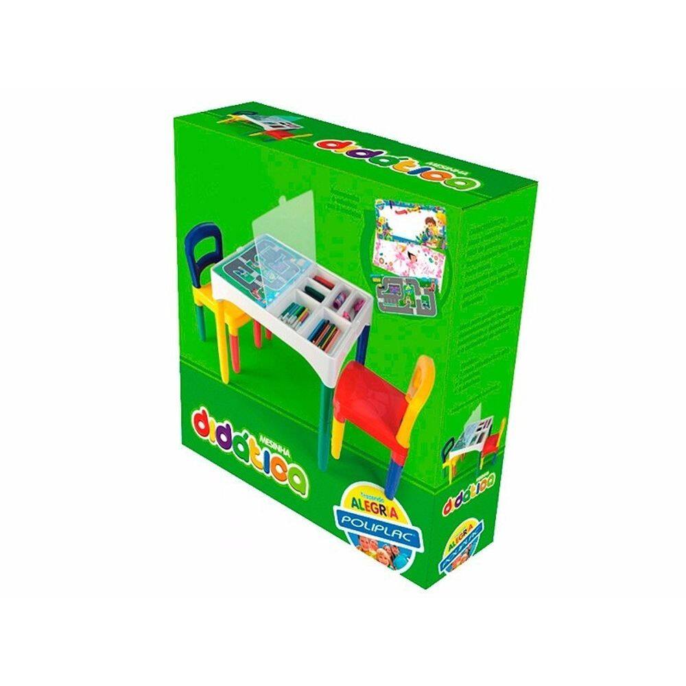 Mesa Didática Poliplac 5825 - Prática, Divertida e Acompanha Cadeiras