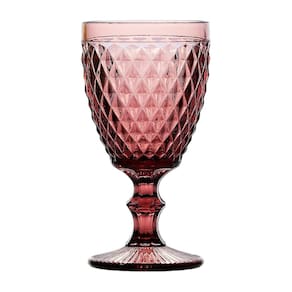 Jogo de Taças 06 Peças Bico de Abacaxi Lilas 260ml - Lyor