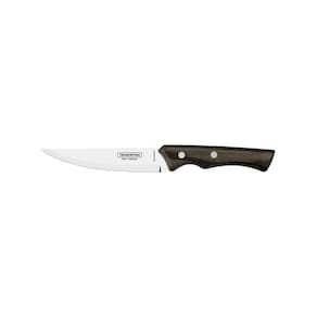 Faca Para Churrasco Jumbo Tramontina Com Lâmina Em Aço Inox E Cabo Em Madeira Castanho 5 Polegada