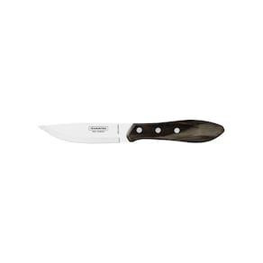 Faca Para Churrasco Jumbo Tramontina Com Lamina Em Aço Inox E Cabo De Madeira Polywood Castanho 5"