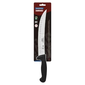 Faca Para Carne Butcher Com Lamina Em Aço Inox E Cabo Em Polipropileno Preto 10"