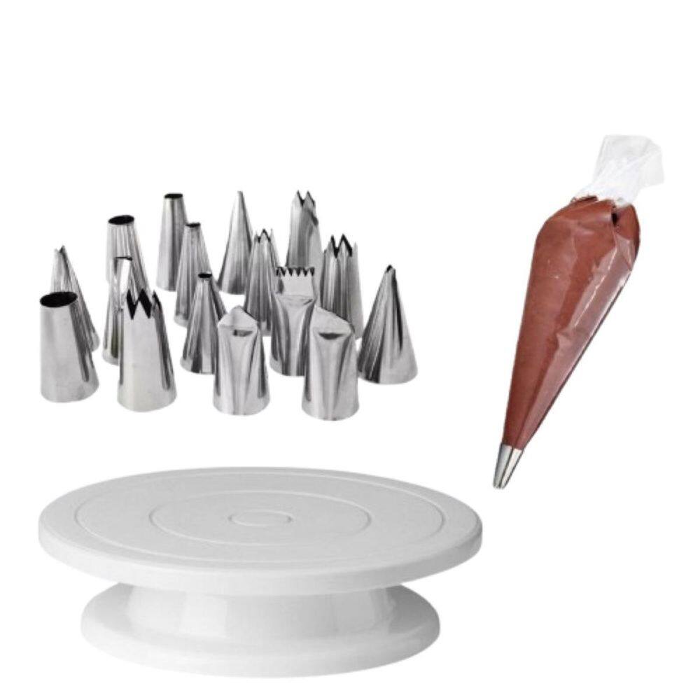 Kit Confeiteiro Bailarina Giratória + Bicos + Sacos