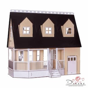 Casa De Bonecas Decorativa Grande Mod Victória Crem - Darama
