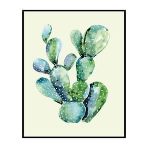 Quadro Decorativo Barcelona Cacto 20X25 Cm MDF Preto