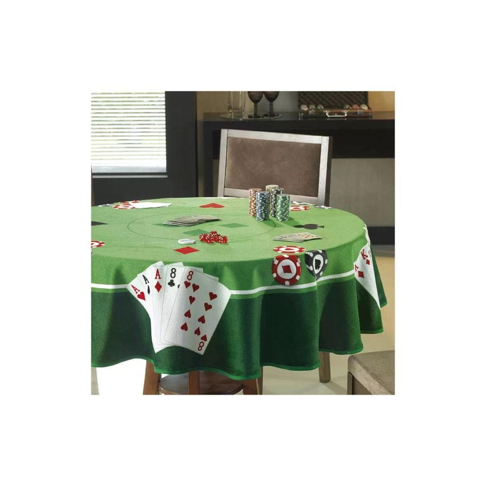 Toalha de Mesa Redonda 4 Lugares Dohler Velour Jogos