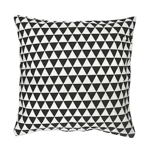 Capa De Almofada Minimalista Triângulos Cinza 42X42Cm