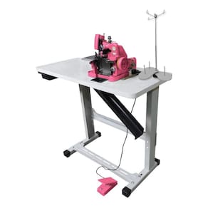 Máquina De Costura Overlock Semi Industrial Gn-1 Com Mesa