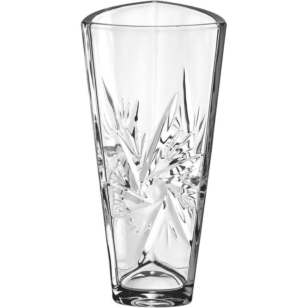Vaso Decorativo Enfeite Casa Triangular Home&co Eco Crystal 28x12x12cm Transparente