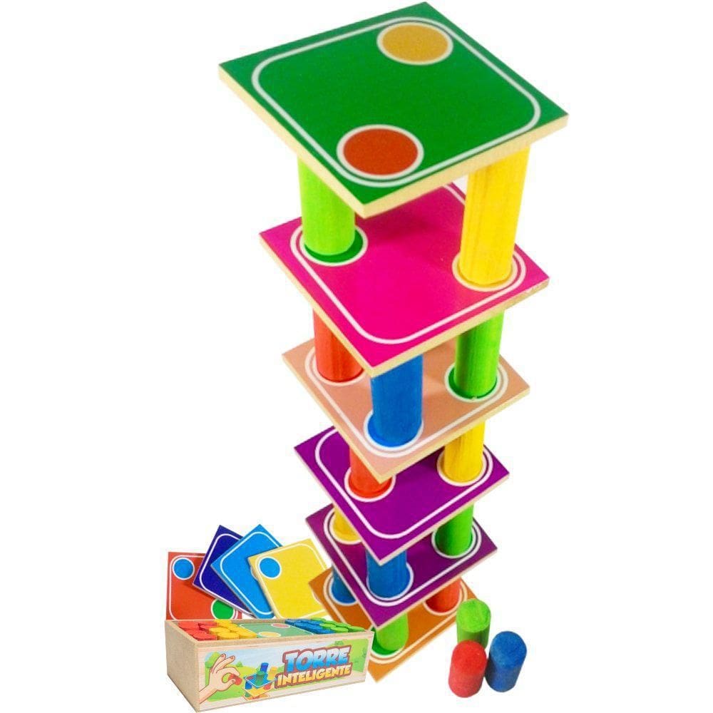 Jogo Torre Inteligente Estojo Maninho Artesanatos