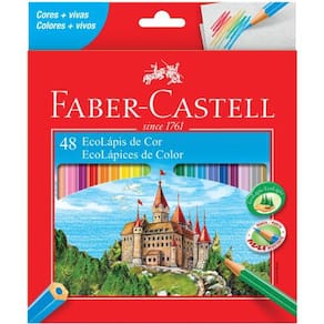 Lápis De Cor Faber Castell Ecolápis Sextavado 48 Cores
