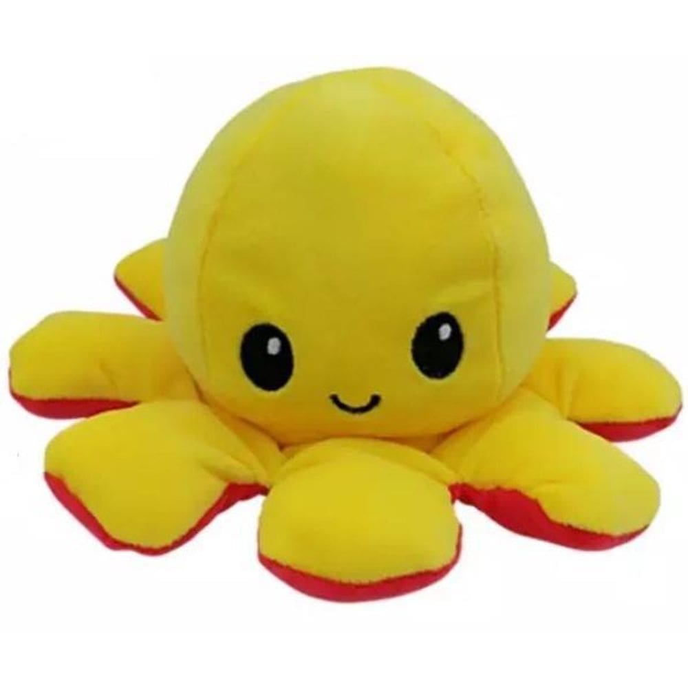 Polvinho Do Humor Vermelho Amarelo Reversível Bravo Feliz