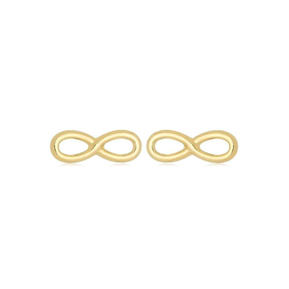 Brinco Infinito Banhado A Ouro 18K