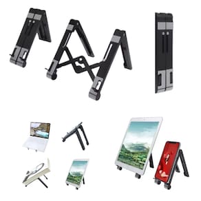 Suporte de Mesa para Celular e Notebook - Ajustável e Portátil