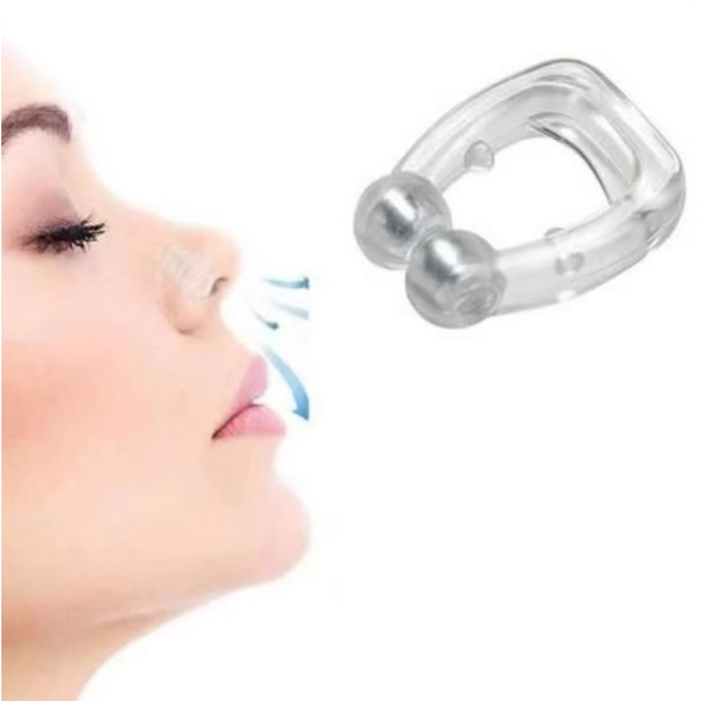 Kit 2 Clipes Anti-Ronco Magnéticos Dilatador Nasal para Apneia e Sono Melhorado