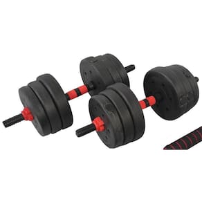 Barra Anilha Halter Dumbbell Kit Musculação 20Kg