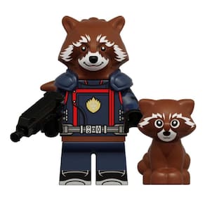 Boneco Blocos De Montar Raccoon Guardiões Da Galáxia 3