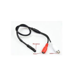 Microfone Cftv Amplificado Alcance Até 40M Para Embutir