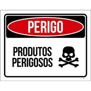 Kit 5 Placas Perigo Produtos Perigosos 36X46