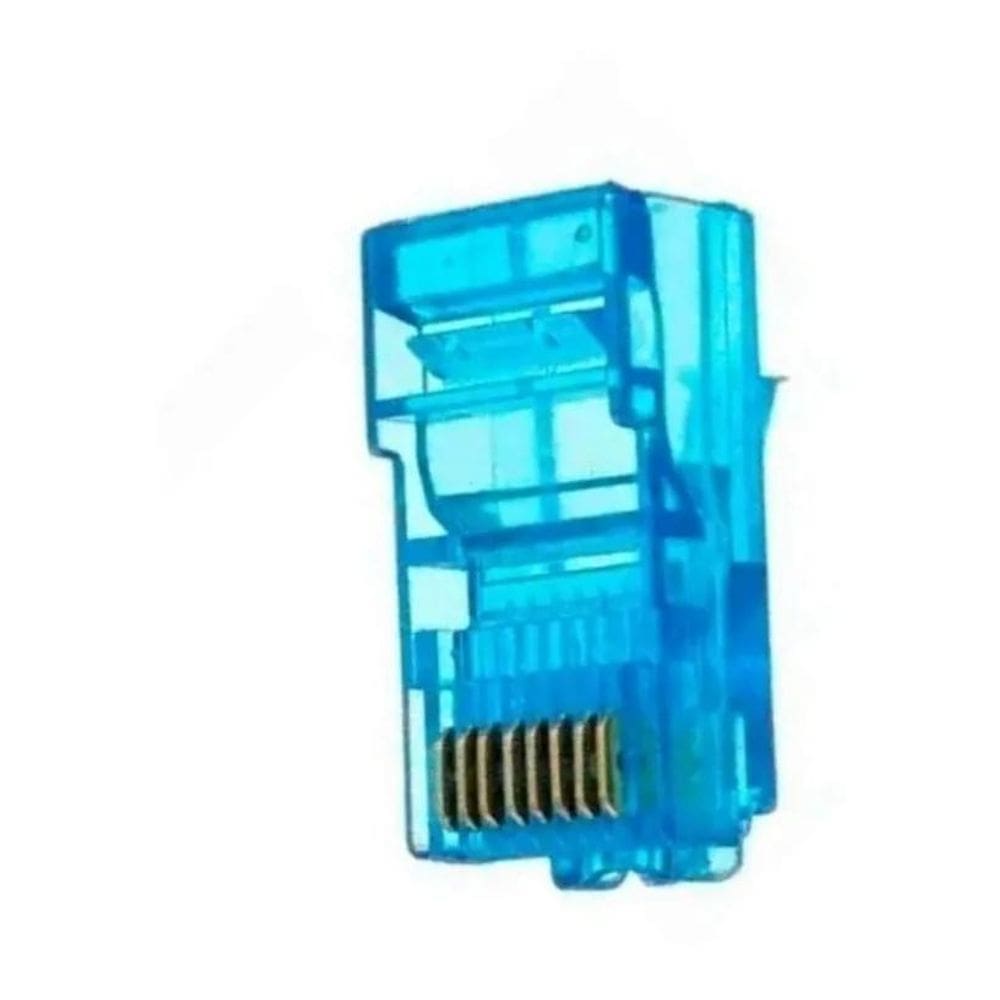 Kit 10.000 Conectores Rj45 Utp Cat5E/6 Banho De Ouro