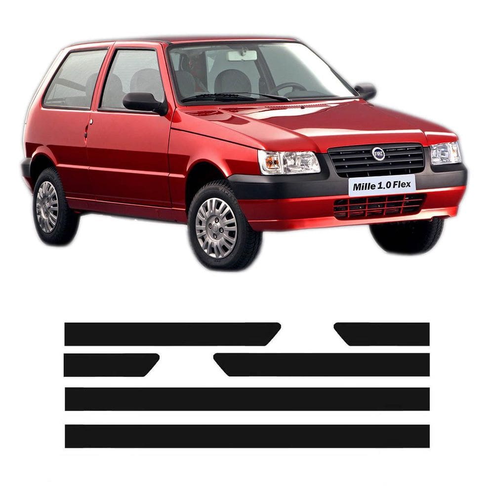 Friso Lateral Fiat Uno Mille 2005 A 2013 2 Portas 2074A